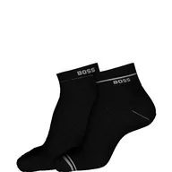 Skarpetki męskie - BOSS Męskie krótkie skarpety, czarny (Black1), 43-46 - miniaturka - grafika 1