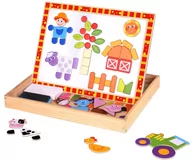 Puzzle - TOOKY TOY Tooky Toy PUZZLE MAGNETYCZNE Z 2 TABLICAMI TKF014 46081 - miniaturka - grafika 1