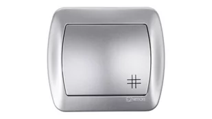 Kontakt Simon Wyłącznik ścienny Akord krzyżowy AW7/26 aluminium srebrny - Wyłączniki światła i elektryczne - miniaturka - grafika 1