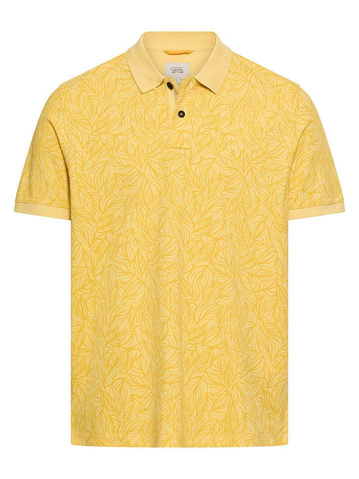 Camel Active Koszulka polo w kolorze żółtym