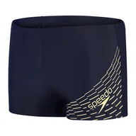 Kąpielówki męskie - Męskie Bokserki kąpielowe SPEEDO MEDLEY LOGO ASHT AM 8-1135406872 – Zielony - miniaturka - grafika 1