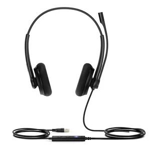 Yealink UH34 Lite Dual Teams USB Typu-A Czarny - Słuchawki - miniaturka - grafika 1