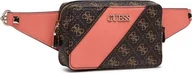 Nerki - Guess, Camy, Textile Fanny Pack, 4G Logo, Coral/Brown, For Women For Women - miniaturka - grafika 1