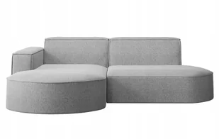 Sofa w kształcie L Modena narożnik tkanina Neve jasnoszary lewy - Narożniki - miniaturka - grafika 1