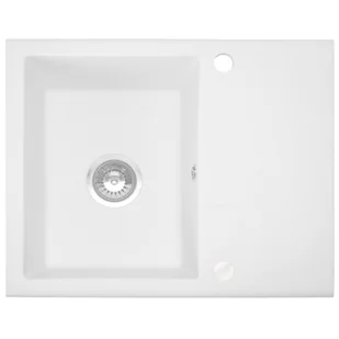 Rea Zlewozmywak granitowy Rea NORTH white ZLE-00127 - Zlewozmywaki - miniaturka - grafika 1