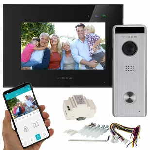 Vidos Monitor dotykowy 7" AHD WiFi kolor czarny M10B-X X - Akcesoria do domofonów i wideodomofonów - miniaturka - grafika 1