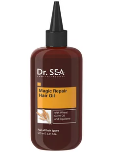 Dr.Sea, Naprawczy olejek do włosów z olejkiem z kiełków pszenicy i skwalanem, 100ml - Serum do włosów - miniaturka - grafika 1
