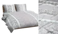 Pościel - Karo Pościel bawełniana 140x200 szara ornamenty 3052 C bawełna Max - miniaturka - grafika 1