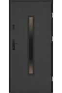 Drzwi zewnętrzne - Drzwi Zewnętrzne Z Ościeżnicą Setto Dario 90 Cm Prawe Antracyt Reflex Nero - miniaturka - grafika 1