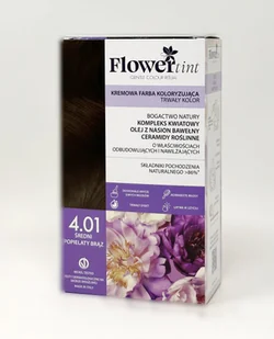 Flowertint, Trwała Farba Do Włosów, Seria Popielaty, 4.01 Średni Popielaty Brąz - Farby do włosów i szampony koloryzujące - miniaturka - grafika 1