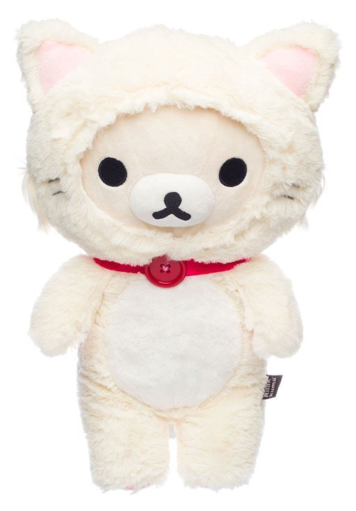 korilakkuma maskotka pluszak aqi white cat medium plush 33cm