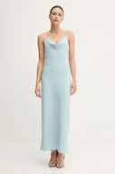 Sukienki - Calvin Klein sukienka kolor turkusowy maxi prosta LV044B053G - miniaturka - grafika 1