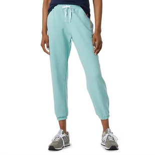 Spodnie dresowe New Balance WP21554SH1 - niebieskie - Spodnie sportowe damskie - miniaturka - grafika 1