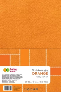 Gdd Filc dekoracyjny pomarańczowy 10 szt. - Dekoratorstwo - miniaturka - grafika 1