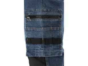 SPODNIE ROBOCZE MONTERSKIE STRETCH JEANS DARK BLUE ROZM. M - Odzież robocza - miniaturka - grafika 10