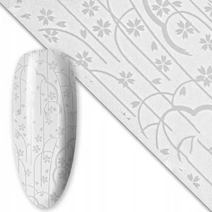 Folia transferowa do paznokci 80 cm White Nr 11 - Ozdoby do paznokci - miniaturka - grafika 1