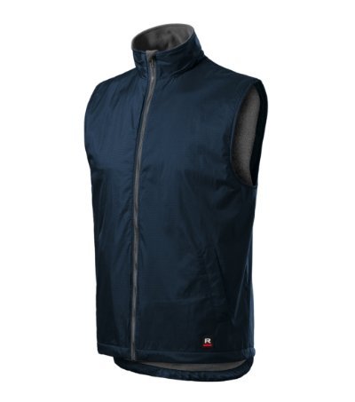 Kamizelka męska polarowa BODYWARMER DOPASOWANA Rip Stop granatowa S