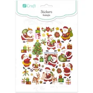 Przybory szkolne - DP CRAFT Naklejki Mikołaje 32szt - miniaturka - grafika 1