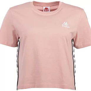 Kappa Damska koszulka o regularnym kroju, Koral Blush, XS - Koszulki i topy damskie - miniaturka - grafika 1