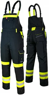 Spodnie ogrodniczki OCIEPLANE robocze męskie ZIMOWE ODBLASKOWE OSTRZEGAWCZE - Odzież robocza - miniaturka - grafika 1