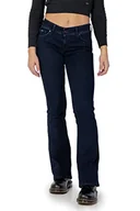 Spodnie damskie - Pepe Jeans Spodnie damskie New Pimlico, Czarny (Denim-di7), 26W / 32L - miniaturka - grafika 1