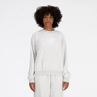 Bluzy damskie - Bluza damska New Balance WT41503AHH szara - miniaturka - grafika 1