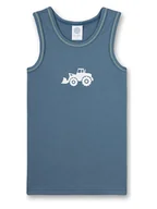 Kaftaniki dla niemowląt - Sanetta Podkoszulek w kolorze granatowym - miniaturka - grafika 1