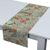 Obrusy i serwetki - Dekoria pl Bieżnik prostokątny kolorowe kwiaty na szarym tle 40 × 130 cm Flowers 410-143-70 - miniaturka - grafika 1