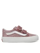 Buty dla dziewczynek - Vans Tenisówki Old Skool V VN000CYDFSL1 Różowy - miniaturka - grafika 1