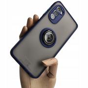 Etui i futerały do telefonów - Bizon Etui Case Hybrid Ring do Motorola Moto G52/G82 granatowe - miniaturka - grafika 1