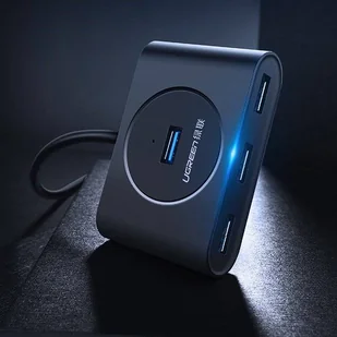 Ugreen rozdzielacz HUB 4x USB 3.0 port USB Typ C kabel 1m czarny (CR113 40850) - Kable USB - miniaturka - grafika 3