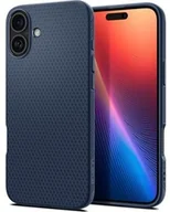 Etui i futerały do telefonów - Spigen Etui Liquid Air do iPhone 16 Plus, granatowe - miniaturka - grafika 1