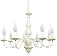 Lampy sufitowe - Candellux BELLAGIO Lampa sufitowa wisząca 8x40W E14 KREMOWA 38-96510 - miniaturka - grafika 1
