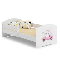 Łóżka dla dzieci i młodzieży - Łóżko dziecięce LUK z barierką 140x70 Kot - miniaturka - grafika 1