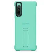 Etui i futerały do telefonów - Sony Obudowa dla telefonów komórkowych Sony Xperia 10 IV 5G Stand Cover (XQZCBCCG.ROW) Zielony - miniaturka - grafika 1