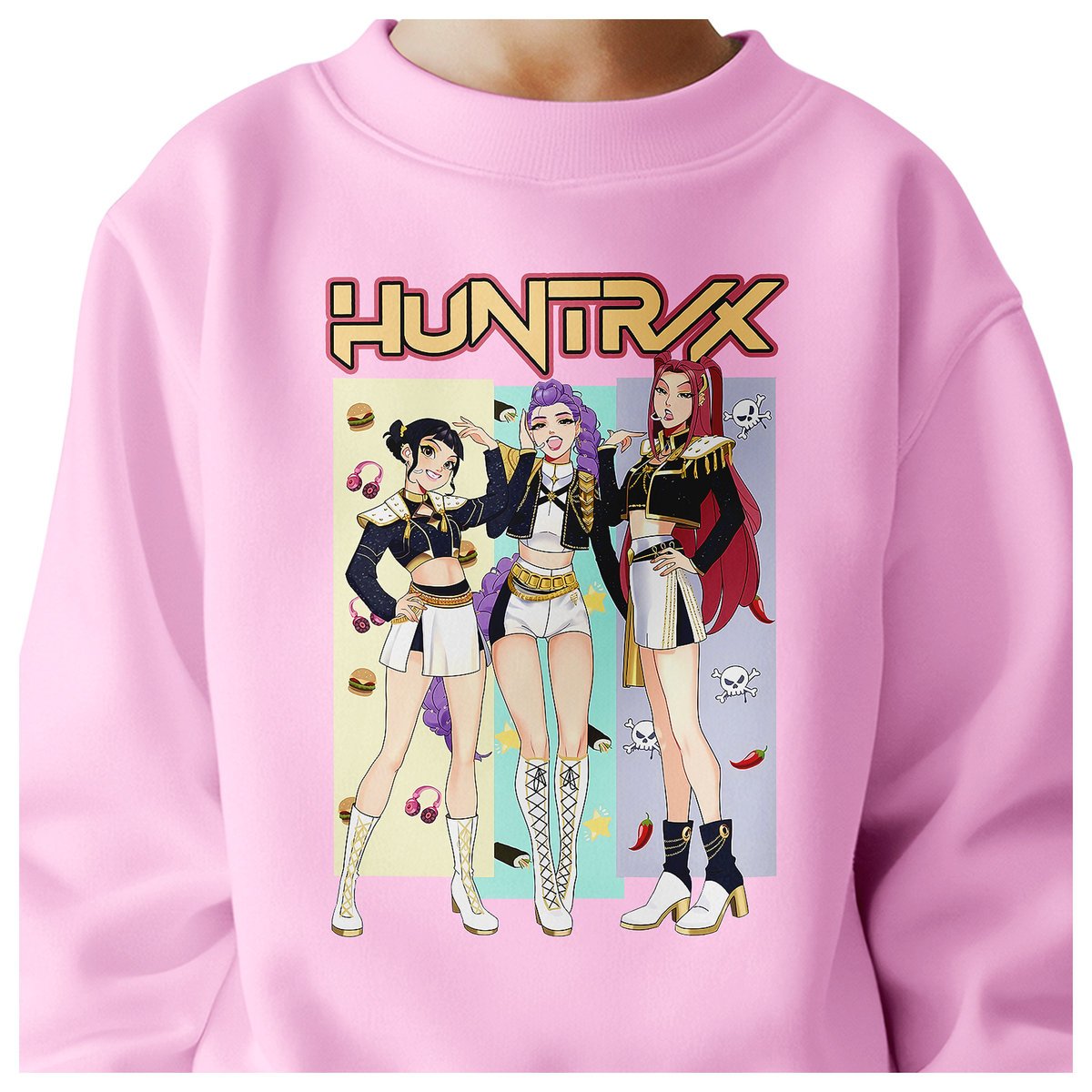 BLUZA DZIECIĘCA KPOP DEMON HUNTERS HUNTRIX 146-152 BAWEŁNIANA JAKOŚĆ