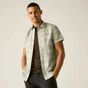 Koszule męskie - Regatta Koszula męska z krótkim rękawem Travel Light przeciw insektom Zielony, Rozmiar: L - miniaturka - grafika 1