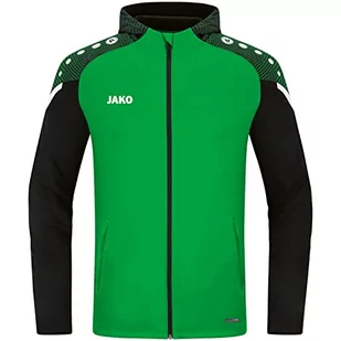 JAKO Męska kurtka z kapturem Performance, soft green/czarna, L - Kurtki męskie - miniaturka - grafika 1