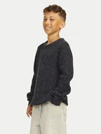 Swetry dla chłopców - Jack&Jones Junior Sweter Ones 12267510 Szary Regular Fit - miniaturka - grafika 1