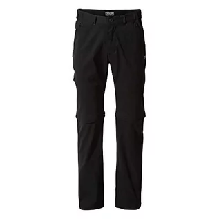 Spodenki męskie - Craghoppers Męskie spodnie trekkingowe Kiwi Pro Conv Trs Czarny 36W Regular - grafika 1