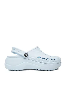 Crocs Klapki C-BAYA PLATFORM CLOG 208186-4JQ Niebieski - Klapki i japonki damskie - miniaturka - grafika 1