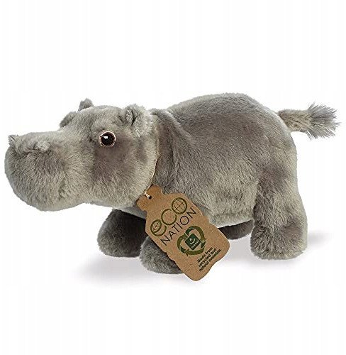 AURORA Eco Nation Hippo soft toy, 24 cm