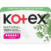 Podpaski - KOTEX Natural super podpaski, 7szt. - miniaturka - grafika 1
