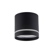 Lampy sufitowe - Natynkowy spot tuba w kolorze czarnym TK 4351 z serii JET BLACK - miniaturka - grafika 1