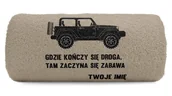 Ręczniki - pat15.net Mały ręcznik off-road 4x4 50x100 Jeep + Twoje Imię 1067 - miniaturka - grafika 1