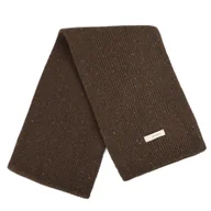 Apaszki i szaliki męskie - Ciepły wełniany szalik zimowy męski damski 100% wełny brązowy - miniaturka - grafika 1