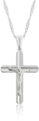 Biżuteria religijna - Krzyżyk srebrny z łańcuszkiem - miniaturka - grafika 1