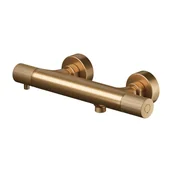 Baterie wannowe i prysznicowe - Bateria prysznicowa natynkowa termostatyczna Cersanit Zen miedź szczotkowana S951-800 - miniaturka - grafika 1