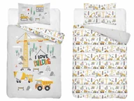 Pościel dla dzieci - Pościel bawełniana 90x120 5516b maszyny budowlane - miniaturka - grafika 1