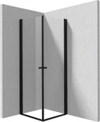 Kabiny prysznicowe - Kabina prysznicowa Deante Kerria Plus 90x90 kwadratowa nero transparentne uniwersalna KKNNW09W09 - miniaturka - grafika 1